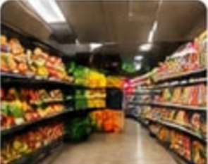 Fresh groceries aisle